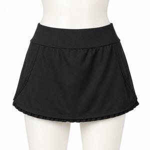 Nicole Miller Sport Athletic Tennis Skort - Black - Size L